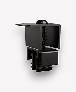 Endklemme, Modulhöhe: 27-37 mm, Schwarz eloxiert