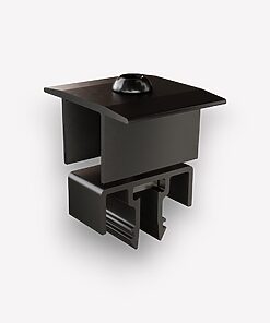 Mittelklemme, Modulhöhe: 27-37 mm, schwarz eloxiert