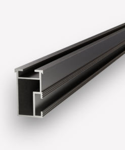 Montageschiene 50 x 31 x 3650 mm black (4 Stück)