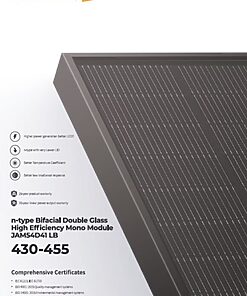 JA SOLAR Solarmodul Bifazial 450w Black A-Ware PV Anlage Modul