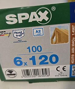 Spax 6x120 Edelstahl T30 Restposten mit 1.000 Schrauben NEU